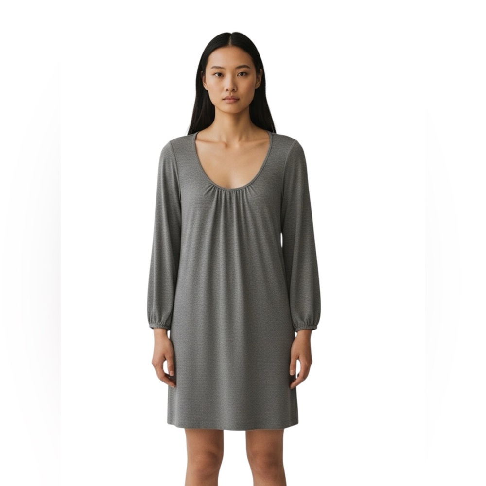 Trina Turk Los Angeles Gray Long Sleeve Short Dress size 2